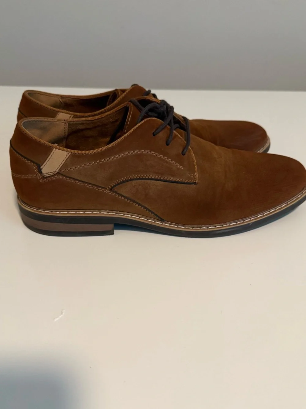 Men's Brown Derby Shoes - Casual Lace-Up